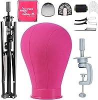 Vista 10 de Neverland Beauty & Health Cabeza de Peluca de 23 Pulgadas, Trípode de Soporte de Peluca con Cabeza, Soporte de Cabeza de Peluca con Cabeza