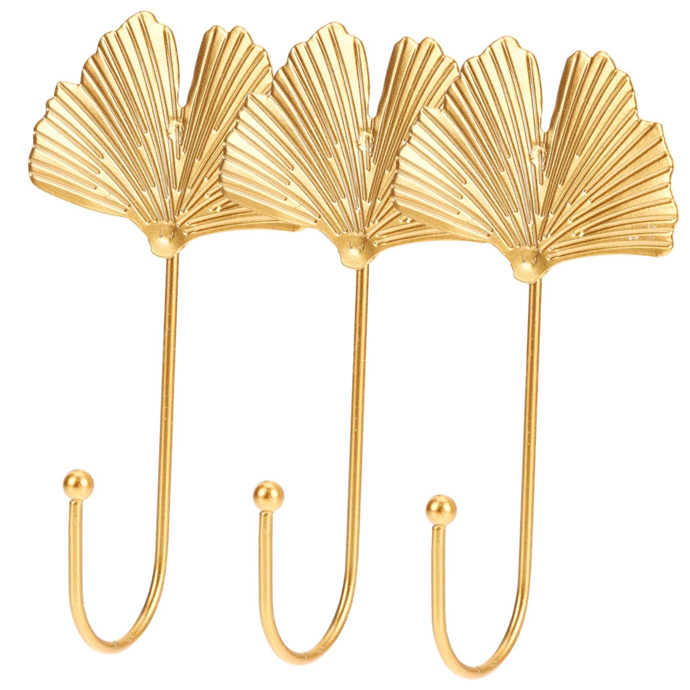 Cabilock 6piezas Ganchos Adhesivos Forma De Dorada Unidades Para Colgar Toallas y Objetos La Pared Para Baño Cocina y Sala De Estar Resistentes y Fáciles De Usar