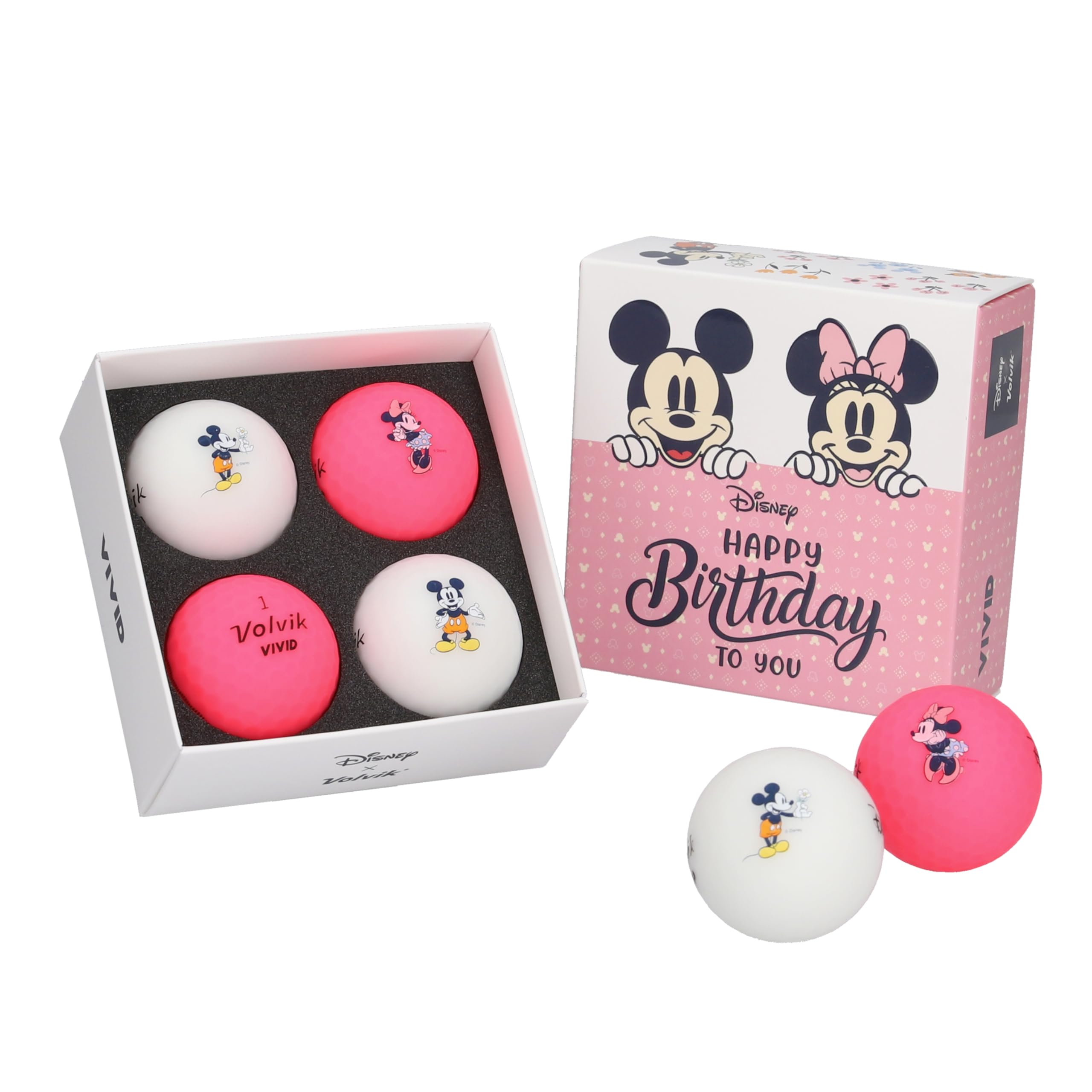 Amazon | ボルビック(Volvik) ゴルフボール Disney BIRTHDAY PACK 
