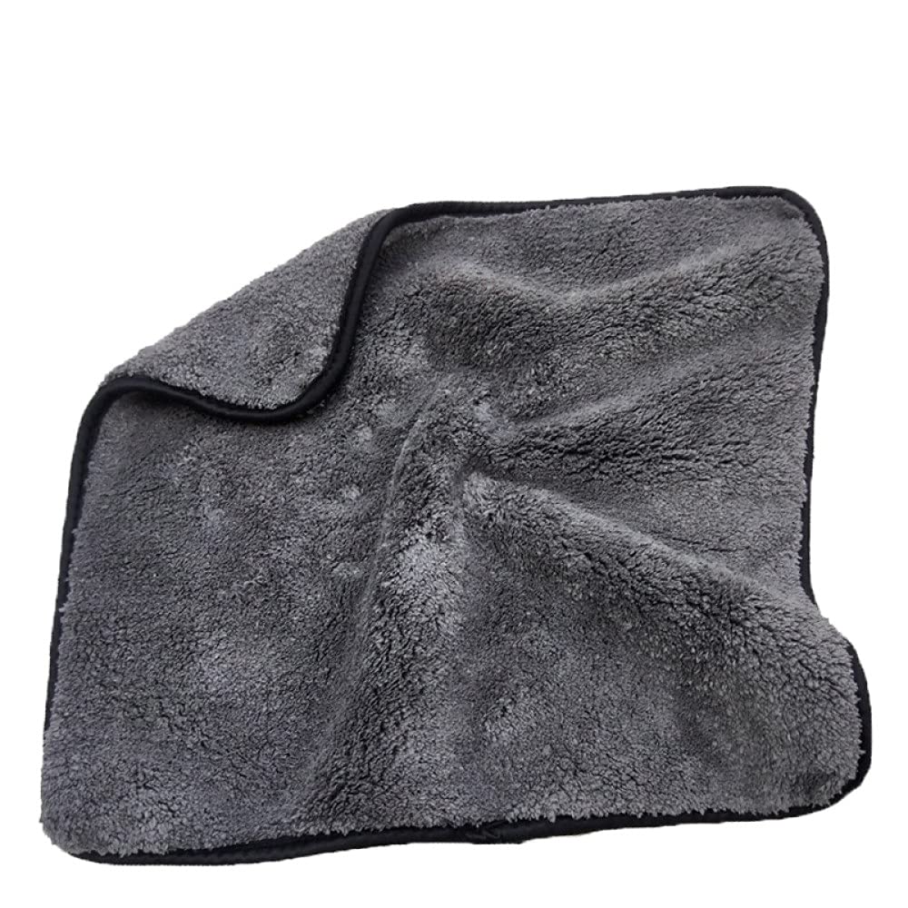 Asciugamano per lavaggio auto 40x40 cm Dettagli auto Lavaggio auto Asciugamano in microfibra Pulizia auto Asciugatura Panno per lavaggio automatico Panno in microfibra Accessori per auto, 1200 nero (