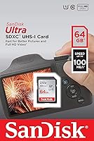 Vista 2 de Canon EOS Rebel T5 Tarjeta de memoria SanDisk SD Ultra SD Tarjeta de memoria con todo menos lector Stromboli (64GB)