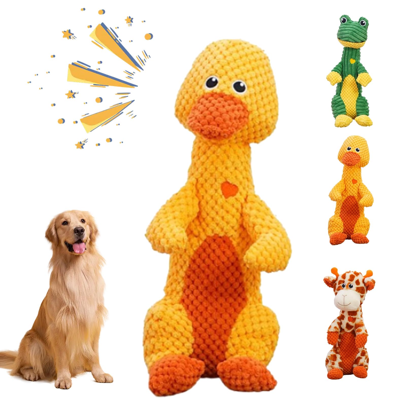fjaldjfu Durachew Dog Toy, 2025 New Wowpetsmart Invincible Chewanimals, Durachew Tough Dogchew Toy Designed for Strong Chewers, Chewers, Tough Dog Toys for Medium and Large Dogs (Duck-C)