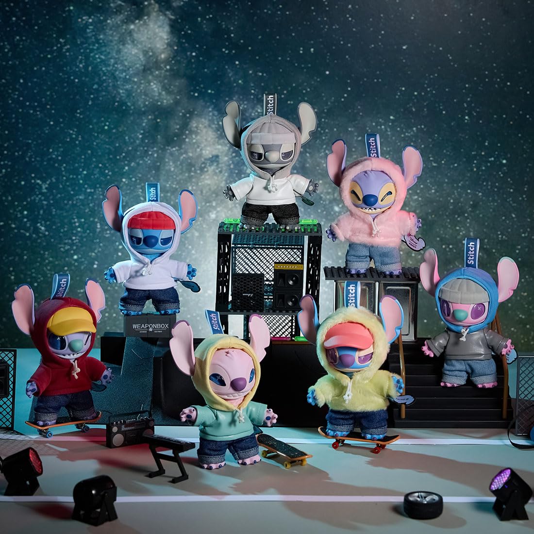 MINISO Disney Stitch GenZ Street Collection Vinyl Plush Pendant