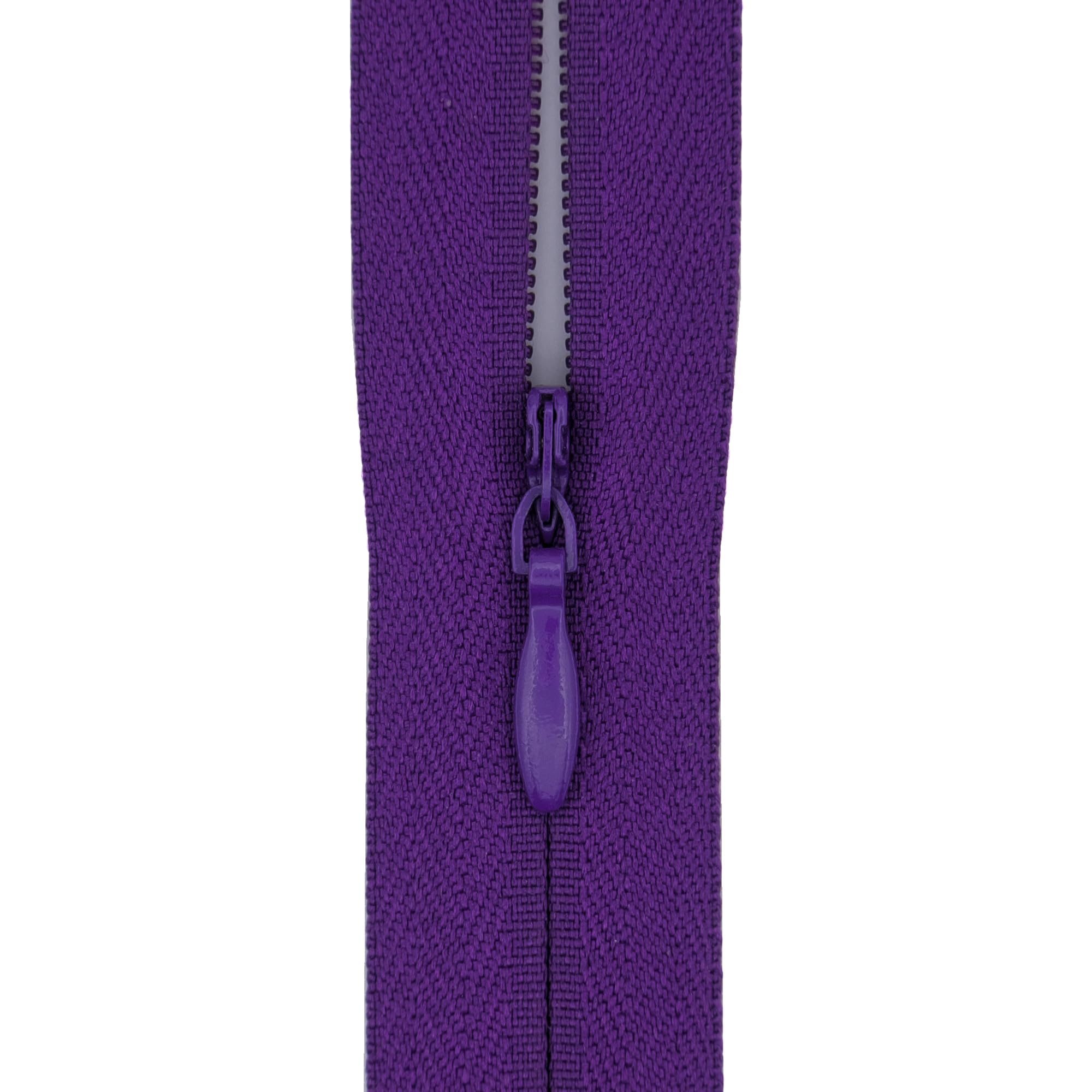 #3 Invisible Zips, 1 Pack, 18 Inch, Royal Purple