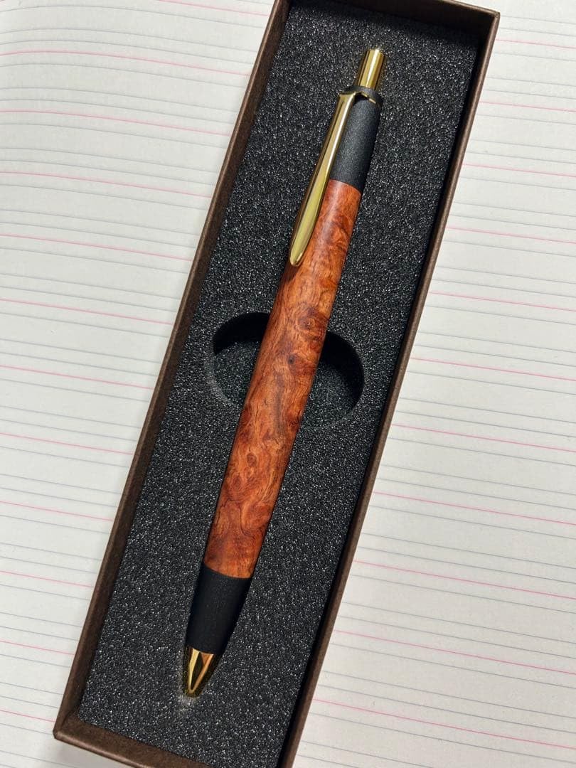 Amazon.co.jp: 本花梨瘤 シャーペン 0.5 真鍮 木製 ボナンペン