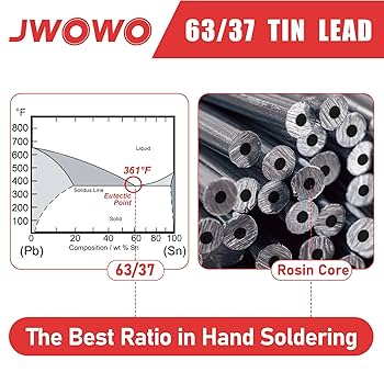 リール込みEnergized Rosin 63/37 PeakTrend 63/37 Tin Lead Line Soldering Rosin Core Solder