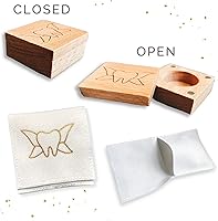 Vista 8 de Caja de hada de dientes y soporte para bolsa de dientes, caja de recuerdo de dientes con bolsa de hada de dientes I cierre magnético, juego de 1