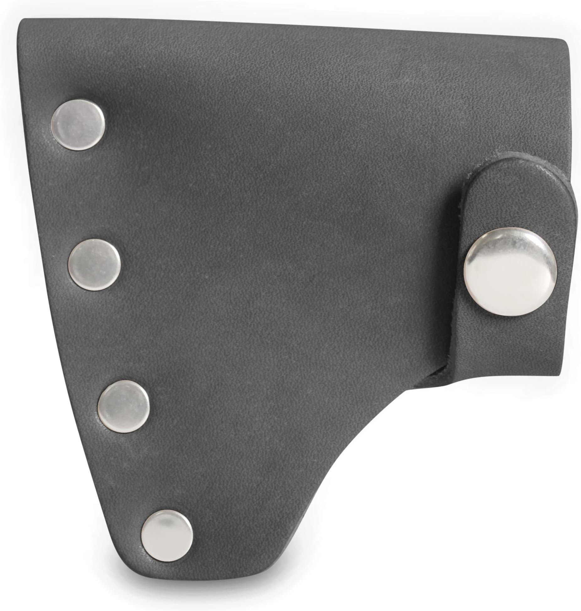 Leather Hatchet Sheath - Fits ESTWING Sportsman's Axe Models E14A & E24A - Premium Full Grain Leather Axe Cover | Black