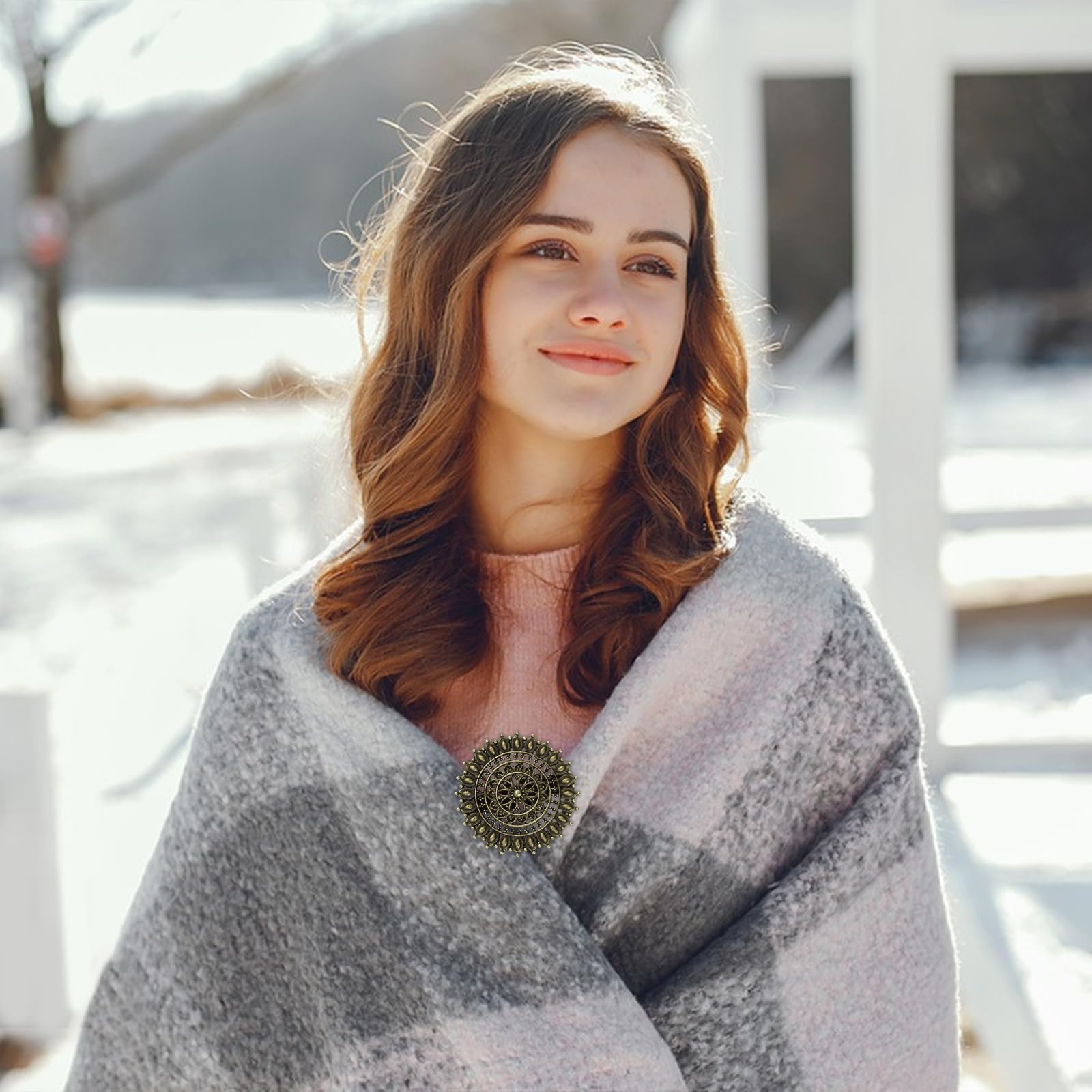 6 Stück Vintage Strickjacken Clips - Elegante Cardigan Clips In Silber, Gold, Schwarz & Weiß