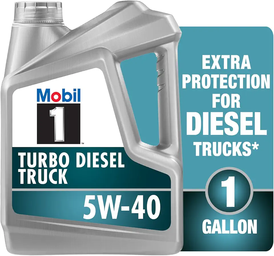 Mobil 1 óleo de motor totalmente sintético para caminhão Turbo Diesel 5W-40, 1 galão