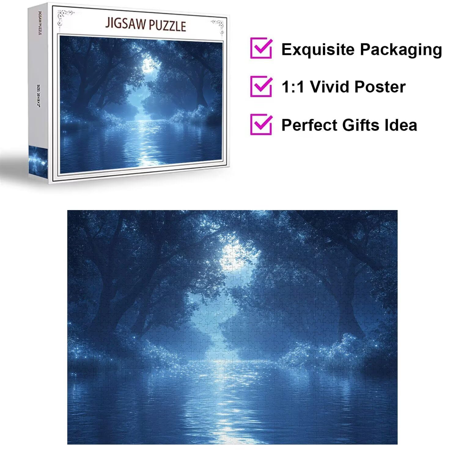 Puzzle 2000 Piezas, Rompecabezas Adultos, Bosque, n-739