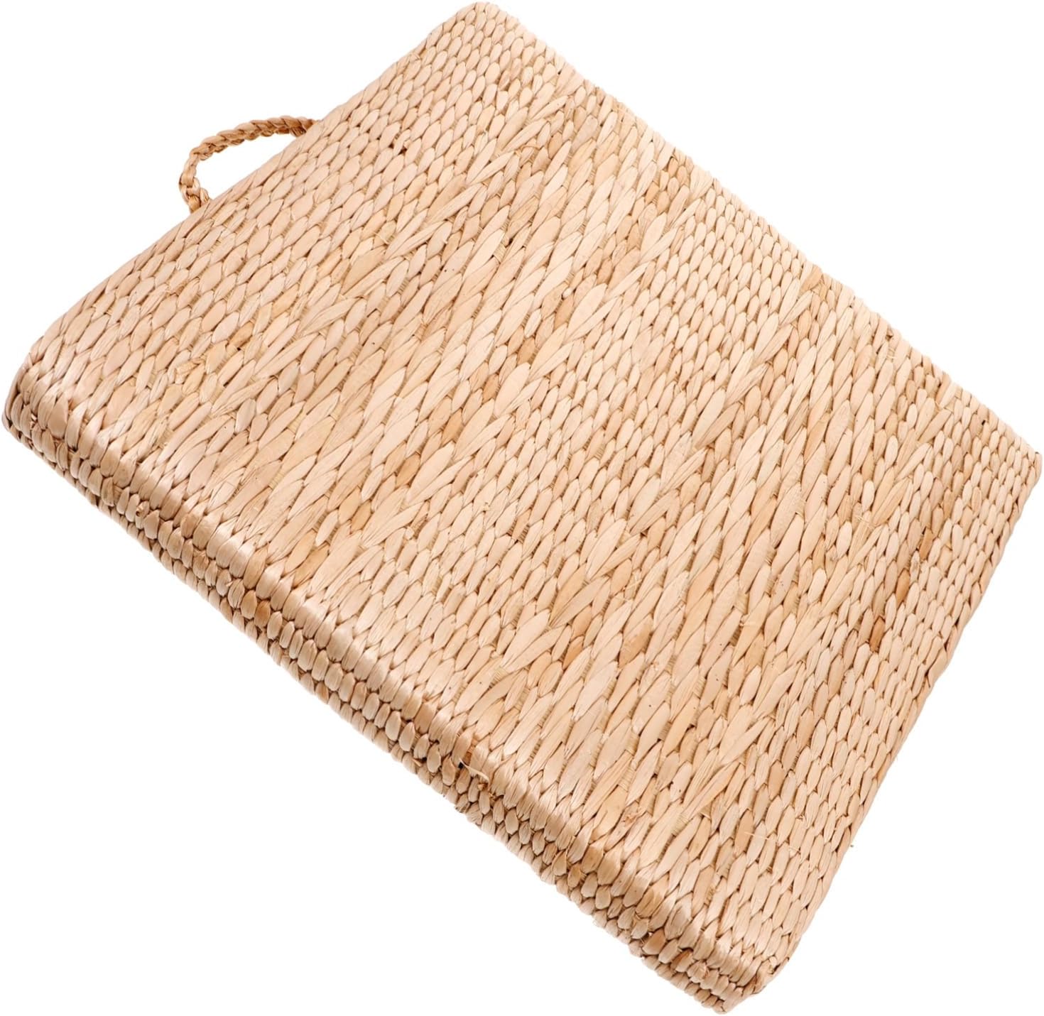 MAGICLULU Woven Floor Pillow Straw Cushion Yoga Pillow Bolster Meditation Cushion