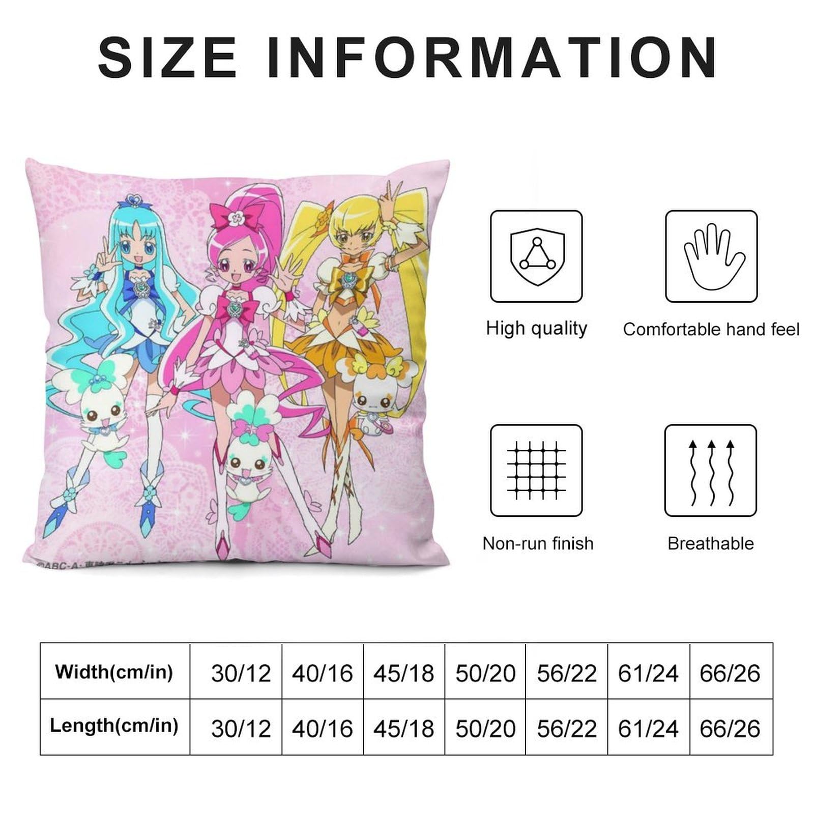 Amazon｜ハートキャッチプリキュア!ファッション両面印刷枕カバー
