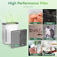 Vista 6 de 4 Pack PEAIRPLG 3-in-1 Replacement Filter Compatible with Pure Enrichment Air Puri-Fier Filter Purezone Air Purifier Replacement Filter Fit for Pure