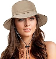 Durio Women's Waterproof Bucket Hat UPF 50+ UV Sun Protection Packable Rain Hat Lightweight for Hiking Fishing Beach