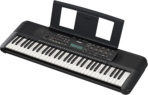 Yamaha PSR-E283 Portable Beginner Keyboard with 410 Instrument Voices, 150 Accompaniment Styles and 122 Songs, Includes 2 Online Lessons with a Yamaha Music School Teacher