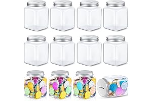 Roowest 12 Pieces Sealed Money Jar