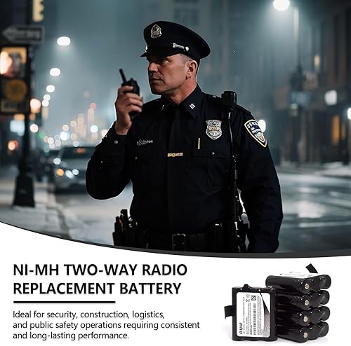 Miniatura 5 de Paquete de 5 baterías Ni-MH de 3.6 V 1200 mAh de repuesto para radios bidireccionales Midland BATT10, AVP13, X-Talker T71, T75, T77, T79