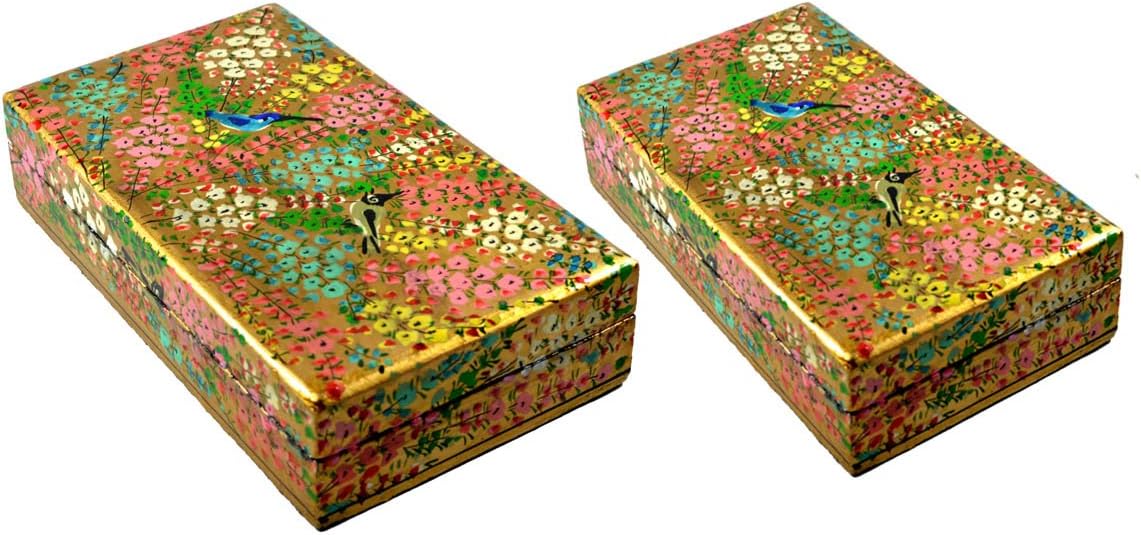Handcrafted Paper Mache Box Set Of 2