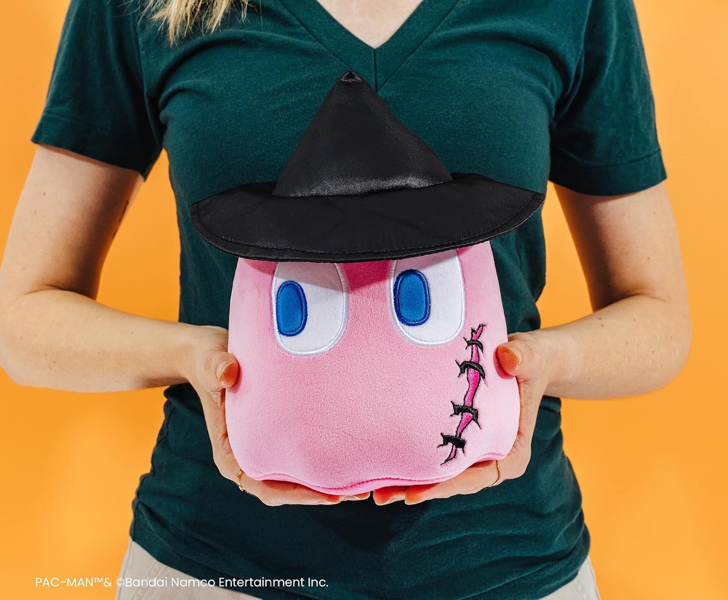 Toynk PAC-Man Halloween Witch Pinky 7-Inch Collector Plush