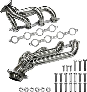 AUTO MART Shorty Exhaust Headers for Chevy Silverado 1500/2500HD 2002-2016 | 304 SS 4.8L 5.3L 6.0L 6.2L V8