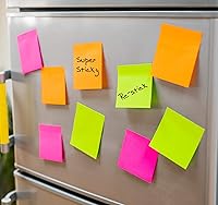 Vista 7 de Notas adhesivas grandes, 1200 hojas, 3 x 5 pulgadas, bloc de notas de colores brillantes, notas súper autoadhesivas de eliminación limpia, bloc