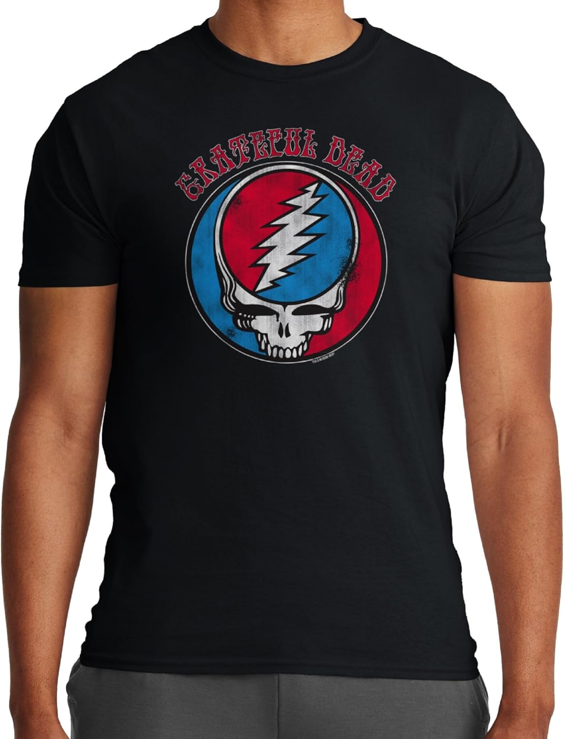 Ripple Junction Grateful Dead Men's Short Sleeve T-Shirt Steal Your Face Vintage Stealie SYF Officially Licensed - Image 2