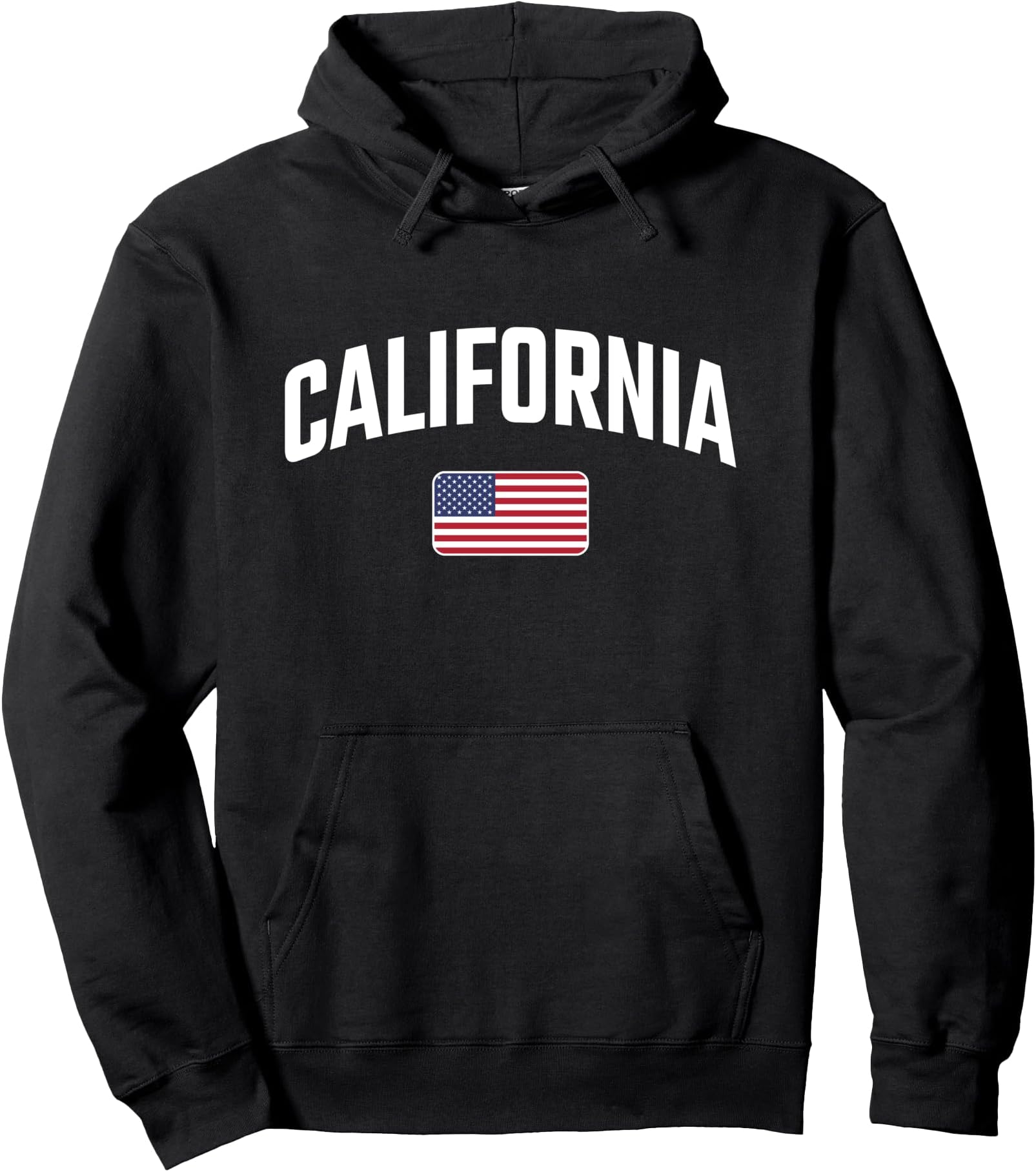 California - American Flag - Throwback Design - Classic Pullover Hoodie
