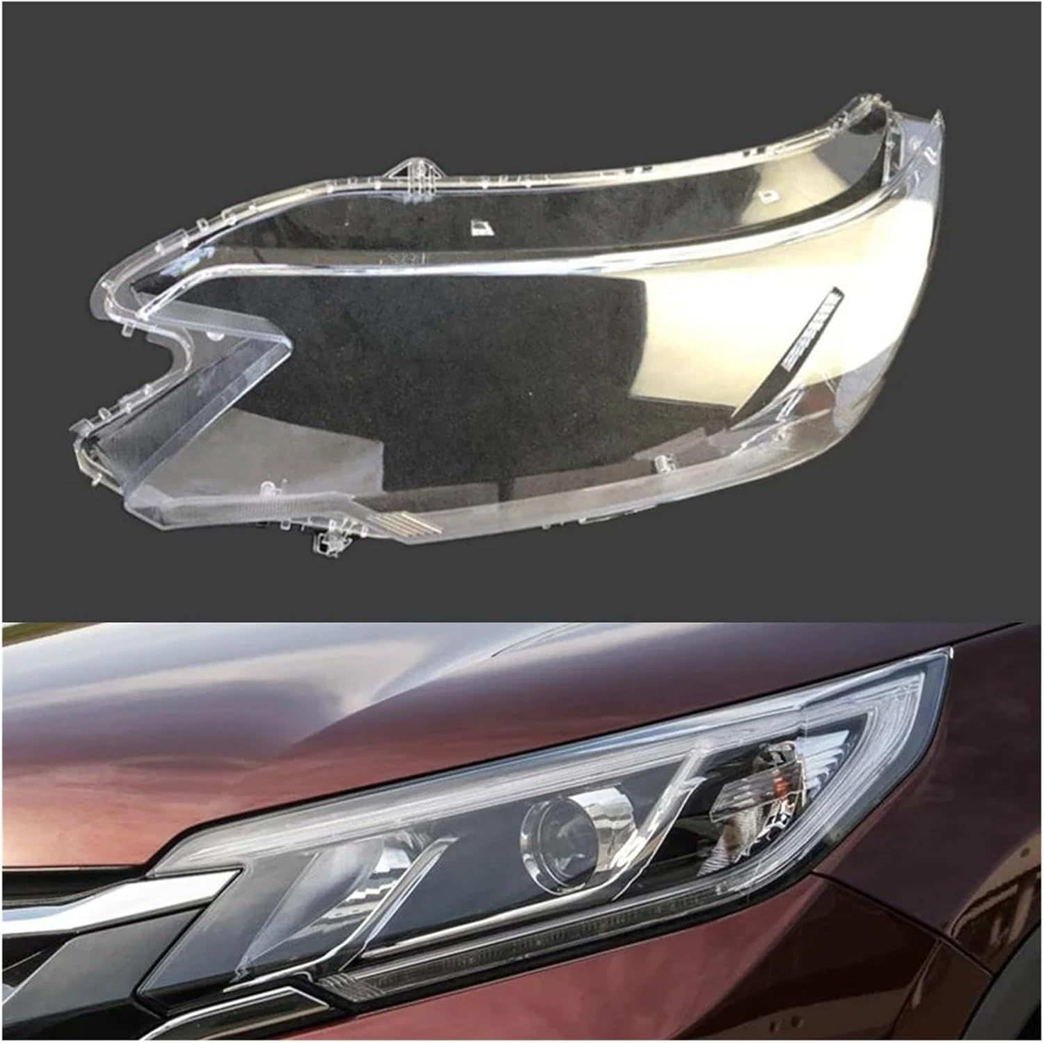 Headlight Lens Cover For CRV 2015 2016 Headlight Cover Car Headlamp Lens Glass Replacement Clear Front Lampshade Auto Shell