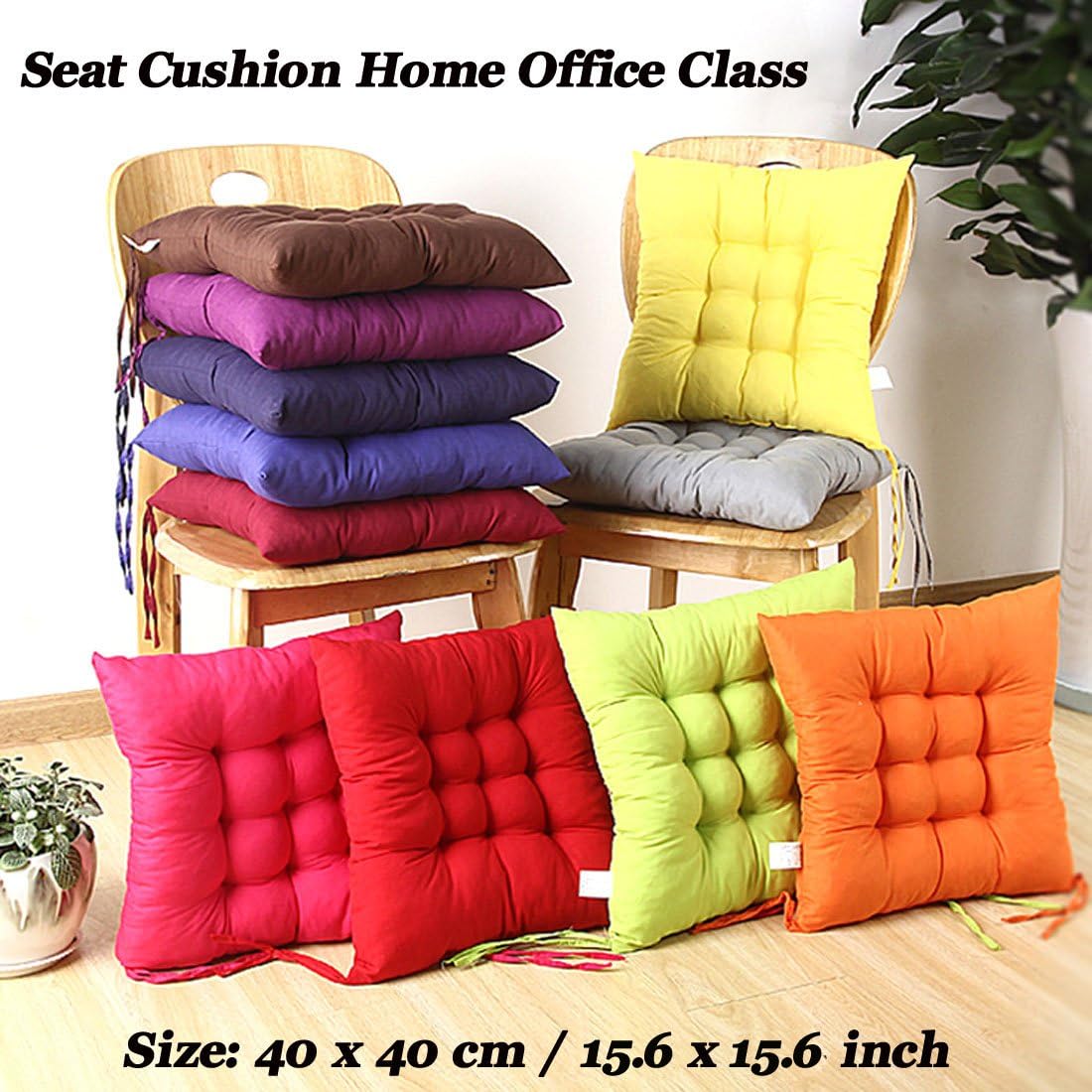 Thicker Cotton Cushion Chair Sofa Casual Cushion for Office Home Garden School Tatami Picnic Camping Fishing Pillow