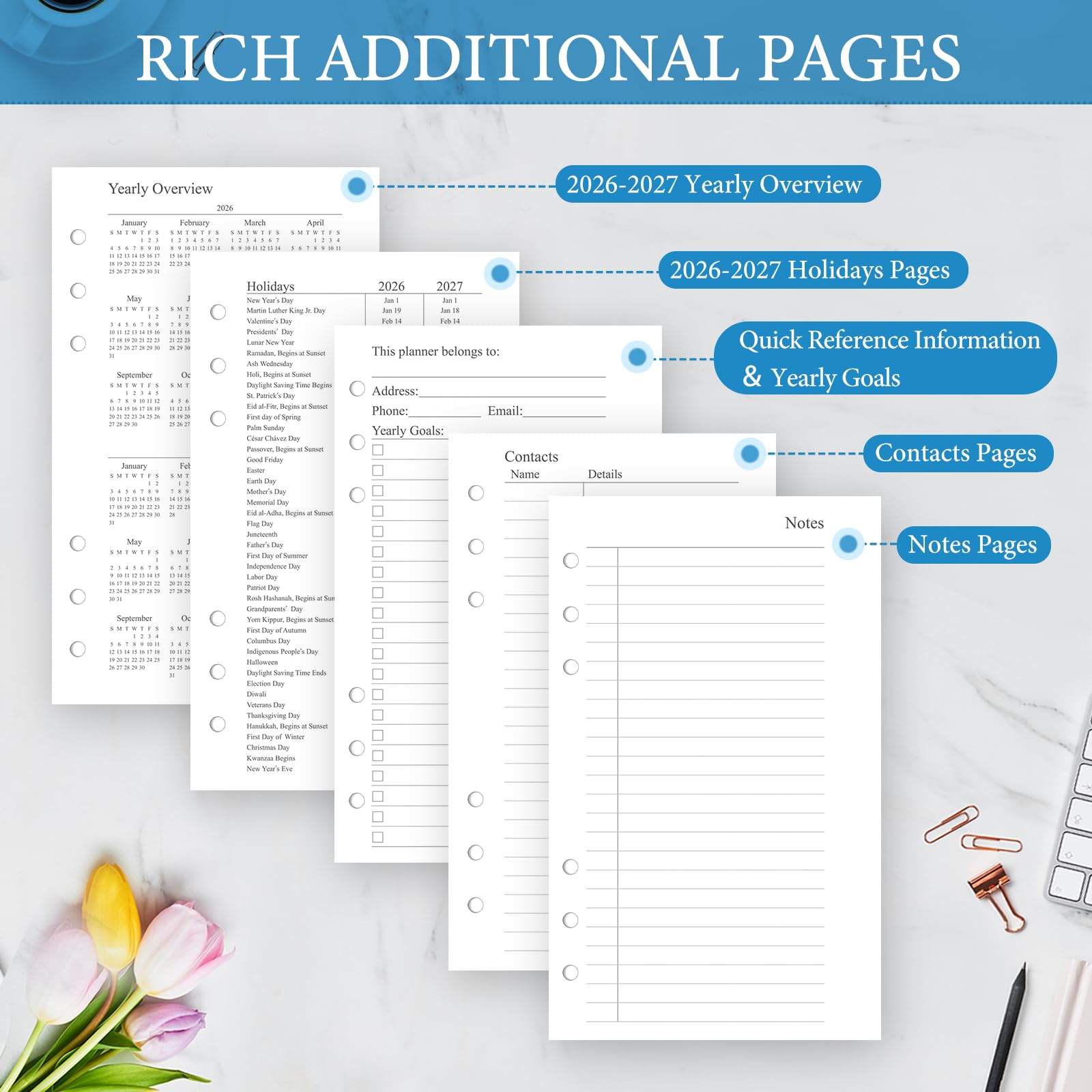 Amazon.co.jp: 【2026年 マンスリープランナーリフィル】A6 スモール