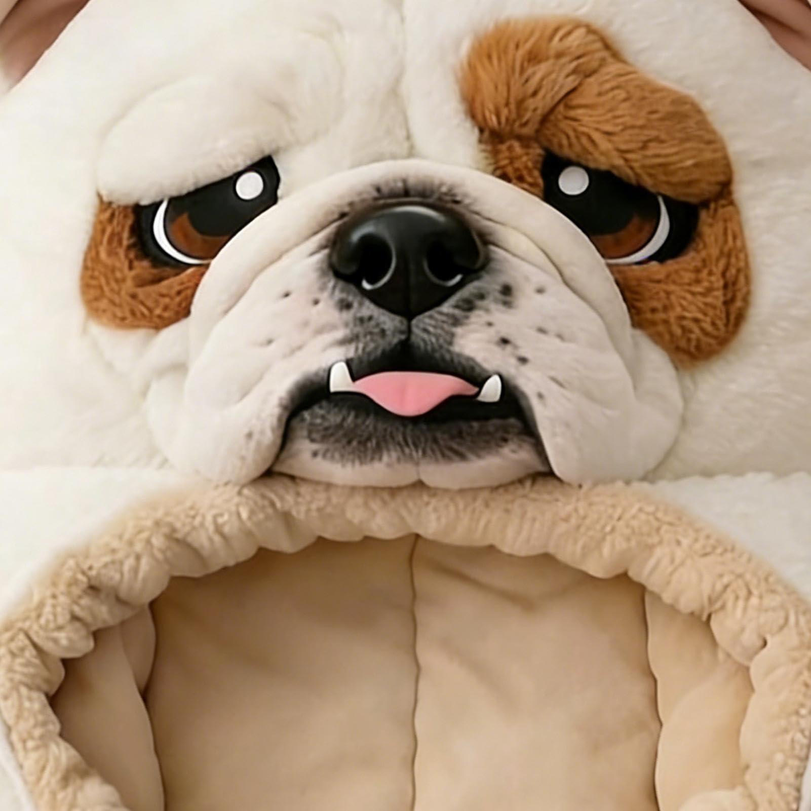 Dog Sleeping Bag For Humans | Adorable Dogs Envelope Sleeping Bag | Adults Soft Plush Animal Mattress, Warm Comfortable Lounging Blanket For Women Men, Home, Camping, Sleepovers — view 7