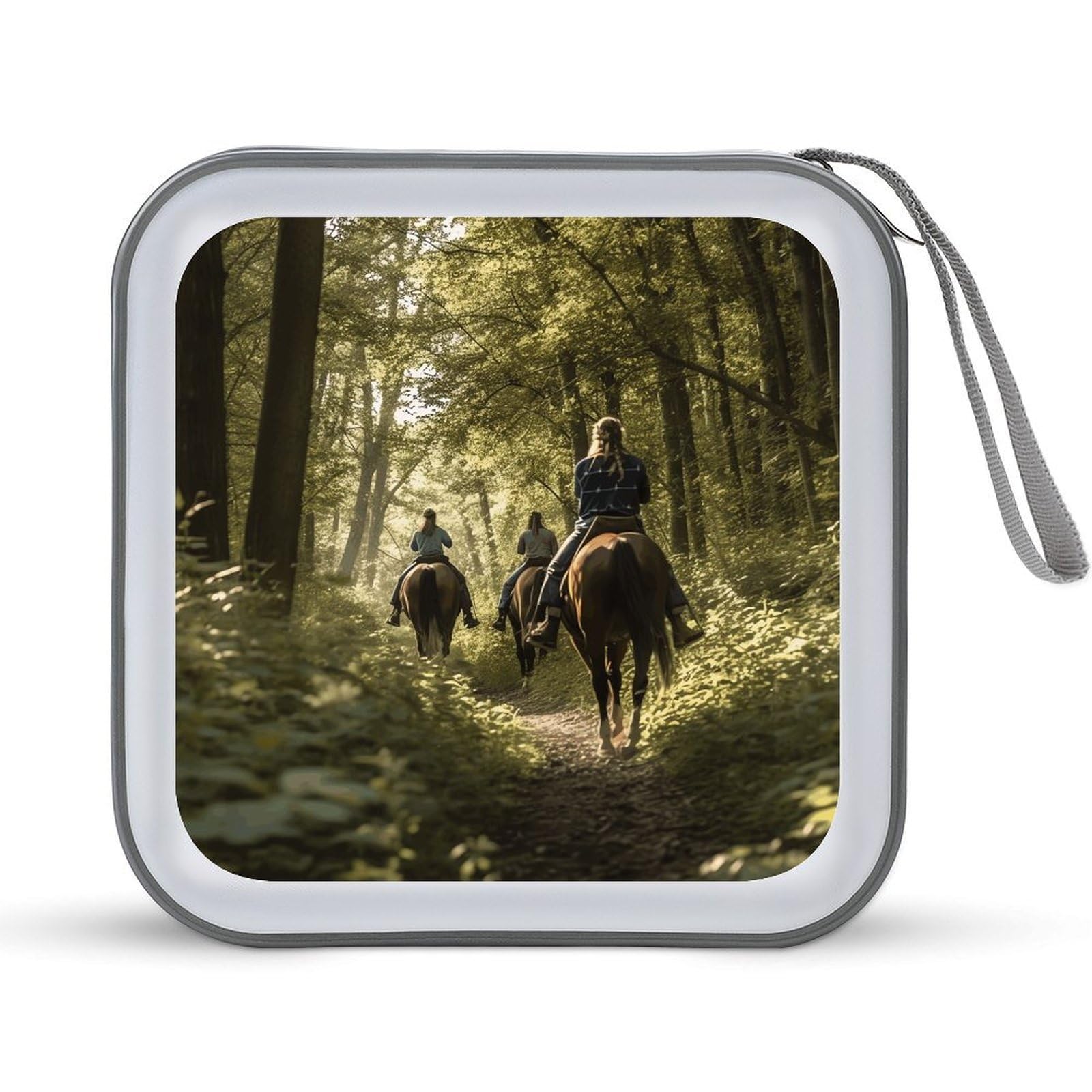 Estuche para CD de plástico duro con cremallera y capacidad de 40 DVD para coche y hogar