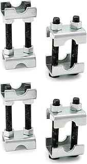 QWORK 2-Way Adjustable Spring Spacer, Spreads or Compresses Coil Springs, 4 Pack Mini Coil Spring Compressor Strut Shock Absorber