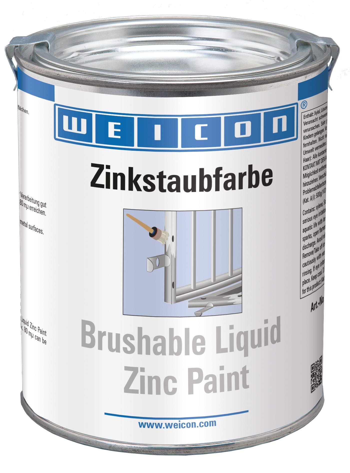Weicon 15000750 Peinture à la poudre de zinc 750 ml