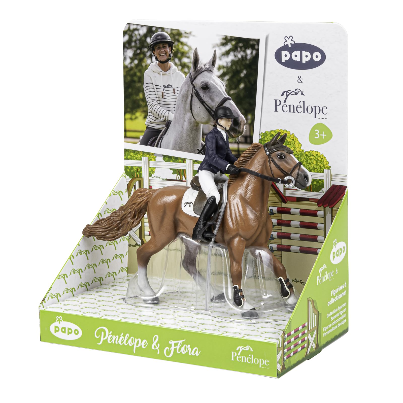 PAPO, Realistic Penelope Flora Horse And Rider Figure, Ages 3+, Equestrian World Collection, Creative Play Horse Riding - Image 4