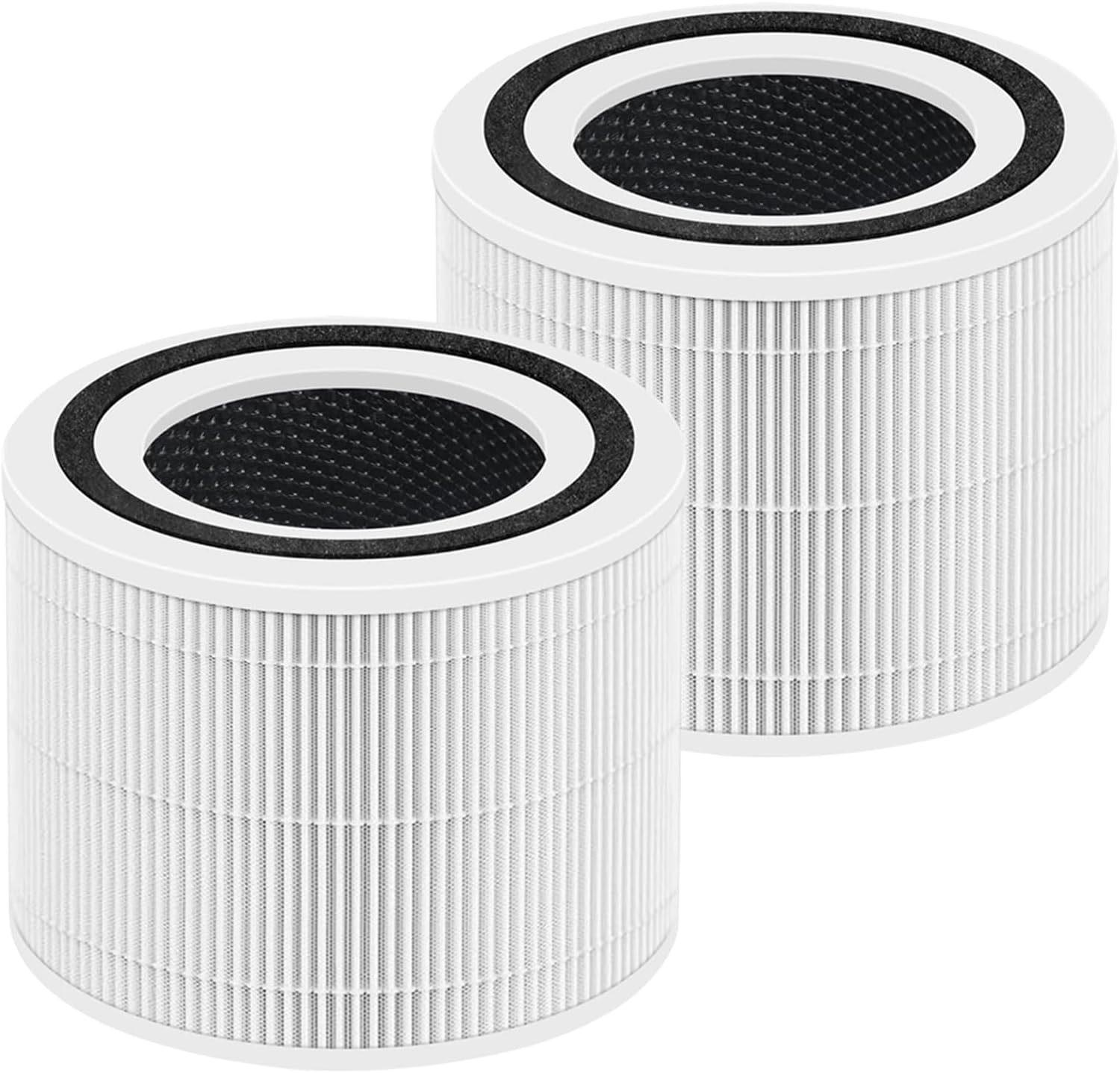 2 Pack Core 300 Replacement HEPA Filter Compatible with LEVOIT Core 300,white