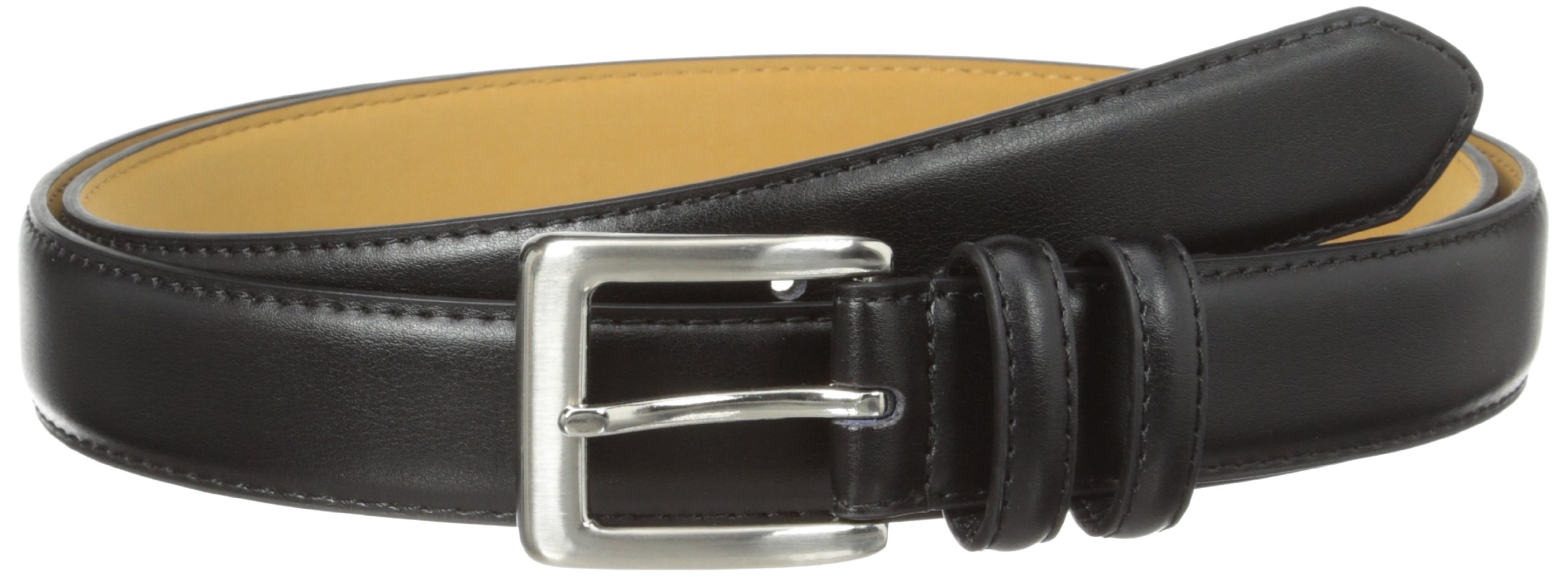 Status Men's Big Top Grain Italian Leather Belt, Black, 46