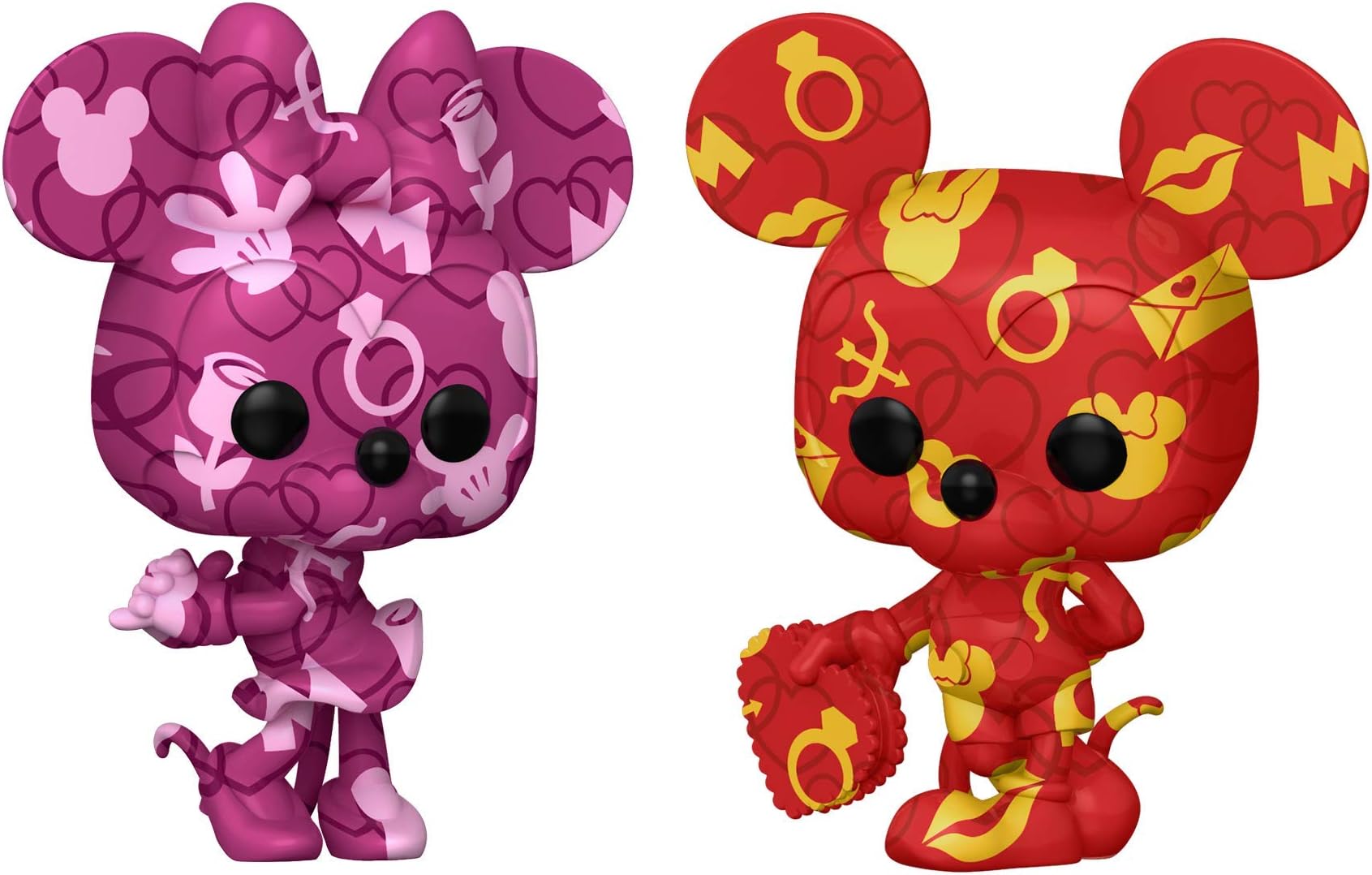 Funko 55669 ASST POP Artist Series: DTV- 2PC Mickey and Minnie Bundle (Amazon Exclusive)
