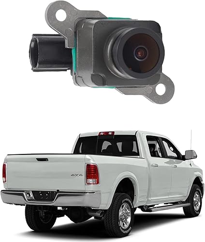 Dasbecan Reemplazo de cámara de respaldo de visión trasera compatible con Dodge Ram 2013-2015 1500 2500 3500 4500 5500 Park Assist Reemplaza la