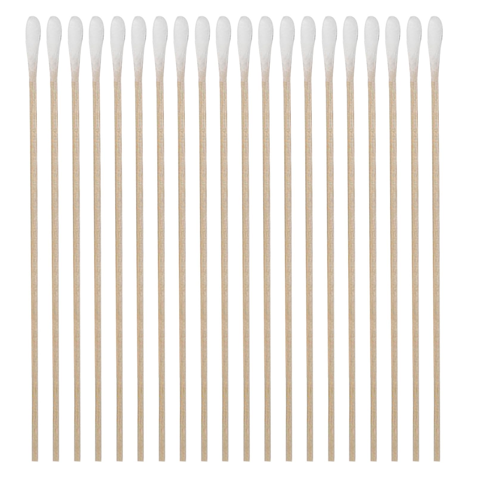 ibasenice 1200 bastoncini di cotone con in legno da 15 cm - Bastoncini a punta tonda a estremità singola - Applicatori assorbenti per la rimozione del trucco, la cura degli animali domestici e la
