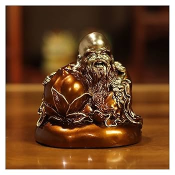 Amazon.co.jp: 真鍮像 長寿の星 ブロンズ像 真鍮玄関飾り 自宅