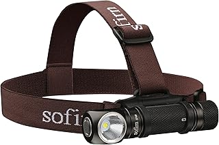 Sofirn SP40 Stirnlampe LED Wiederaufladbar, Kopflampe 1200 Lumen, Batterieanzeige & Magnetfuß, IPX7 wasserdicht für Outdoor-Abenteuer und Notsituationen