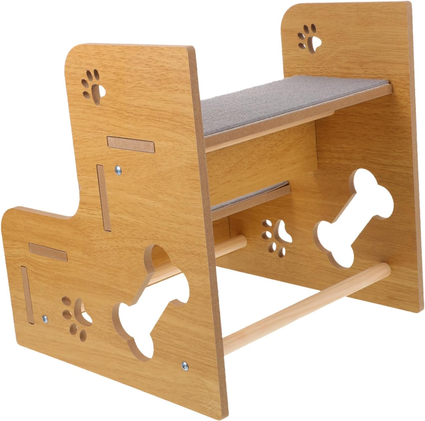 Non-Slip Dog Stairs for Small Dogs and Senior Cats Lightweight Pet Steps for Sofa and Bed Ergonomic Gradual Incline Ramp for Puppies and Older Pets Year-Round Indoor Ladder