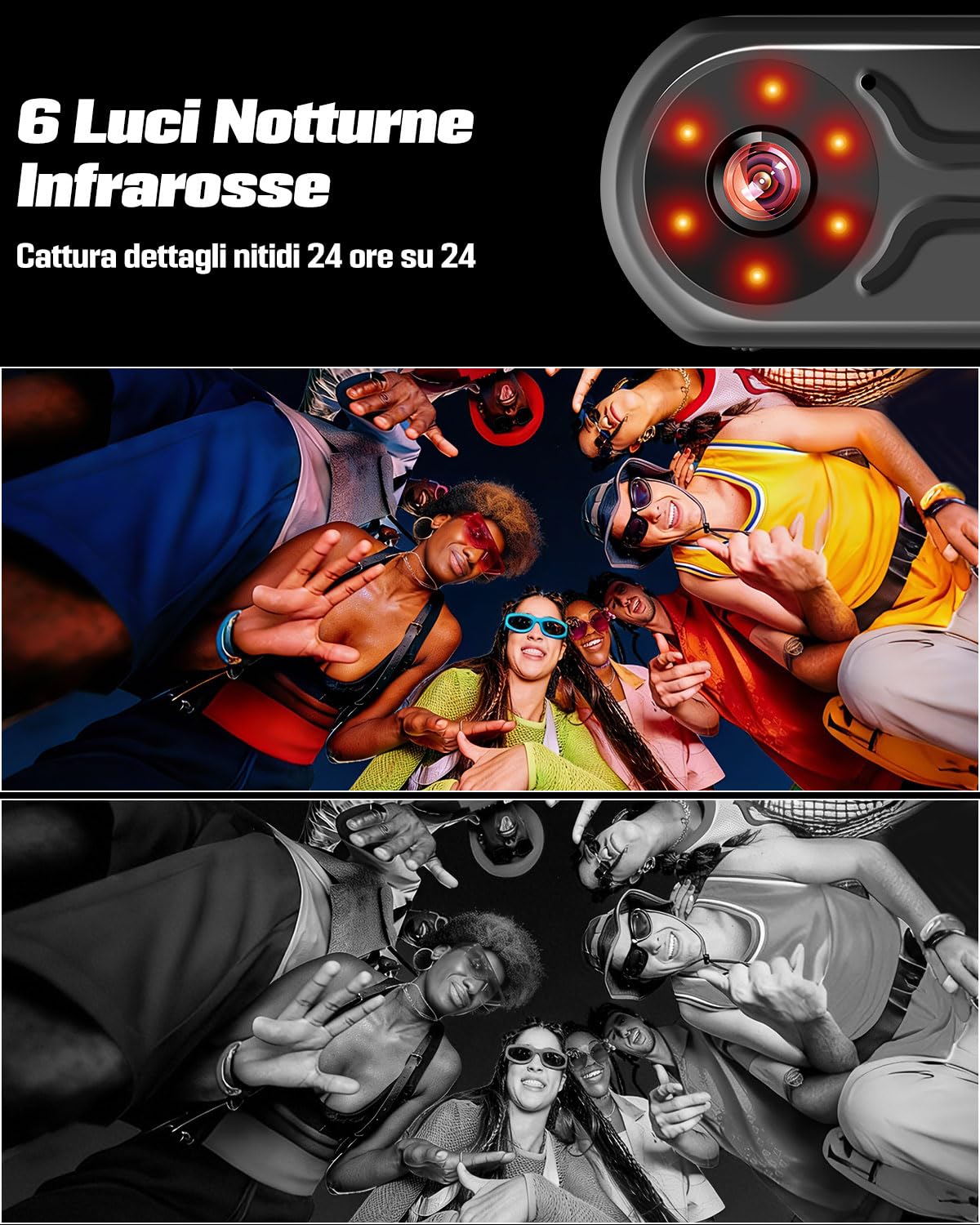 Mini Action Cam 1080P con Display da 0,85 pollici, BodyCam Magnetica con Grandangolo da 120°, Clip Posteriore a 360°, Batteria da 120 Minuti, Telecamera Portatile, Telecamera Moto
