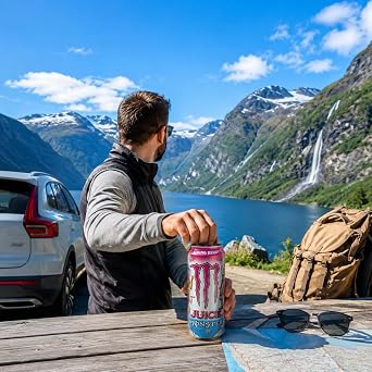 Monster Energy Viking Berry 500ml Energy Drink, Pack of 24 x 500 ml Cans - By Kandy Collection