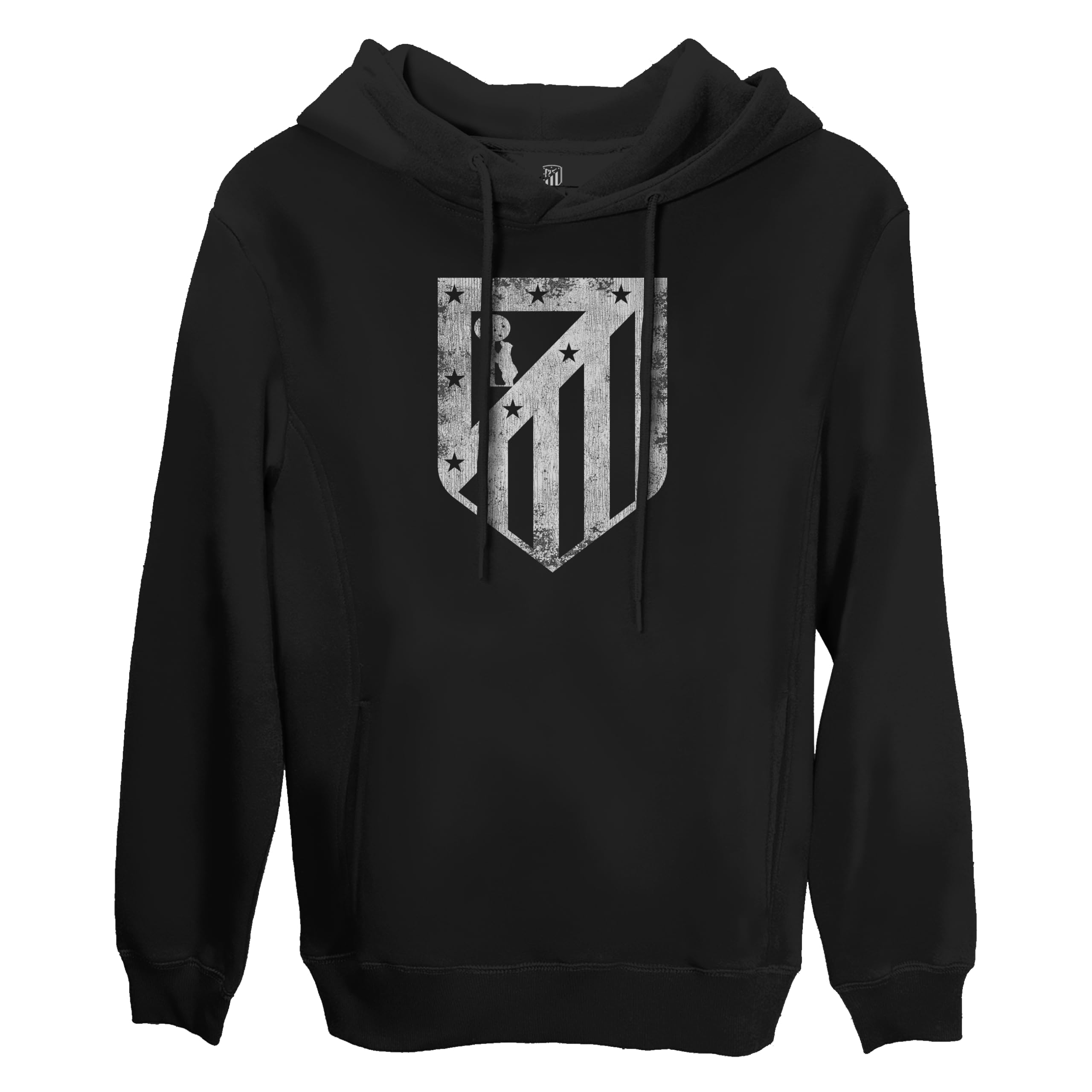 1863FC Club Atlético de Madrid Mono Badge Fleece Pullover Hoodie - Black