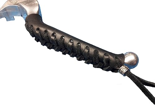 Miniatura 3 de MCD - Fundas de palanca de motocicleta de cuero negro resistente para motocicletas HD, sin flecos