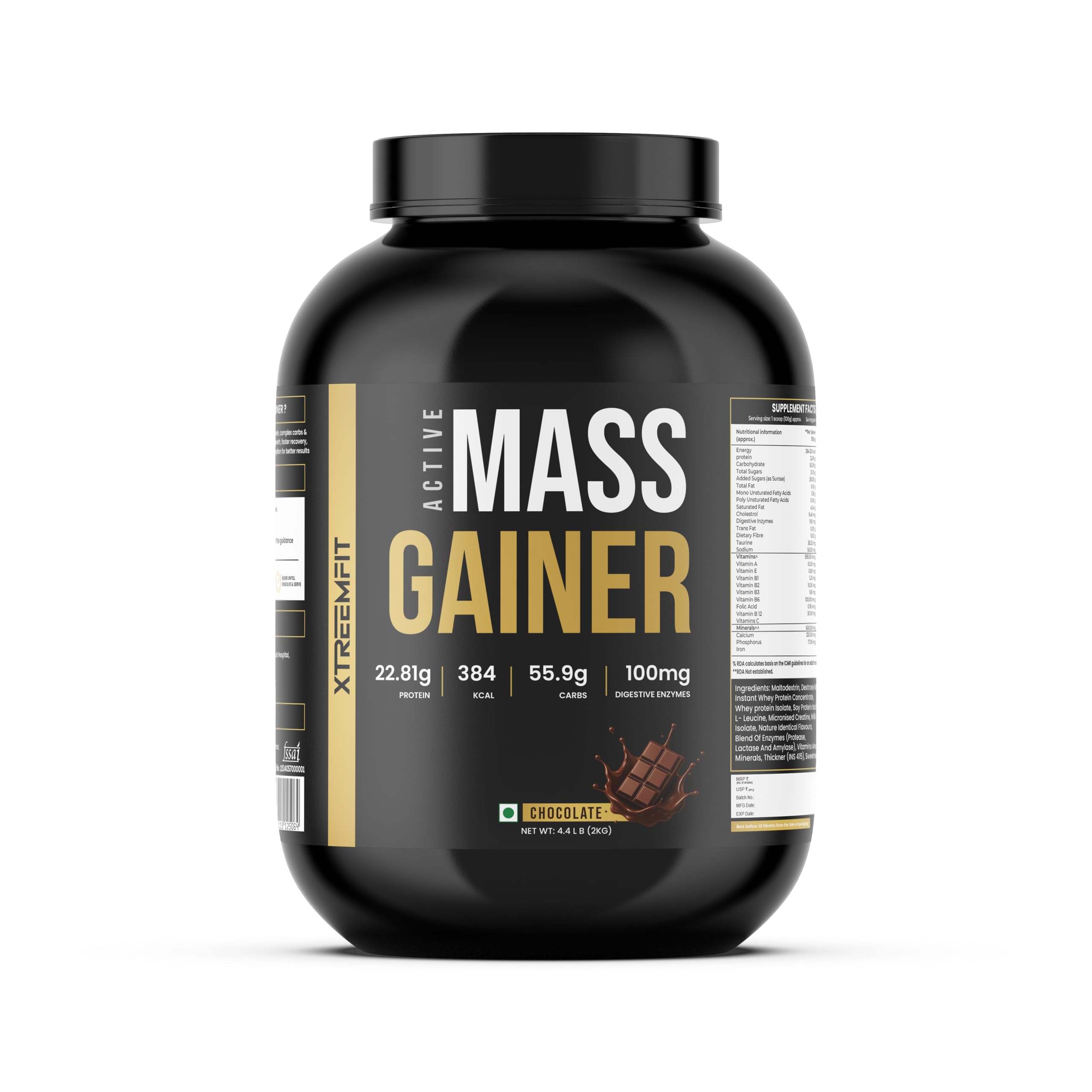 Mass Gainer Protein Powder for Men and Women 2kg (Chocolate) Weight Gain, Weight Gainer Supplement, High-Calorie Protein Powder for Workout, Energy & Recovery, XtreemFit-image-30