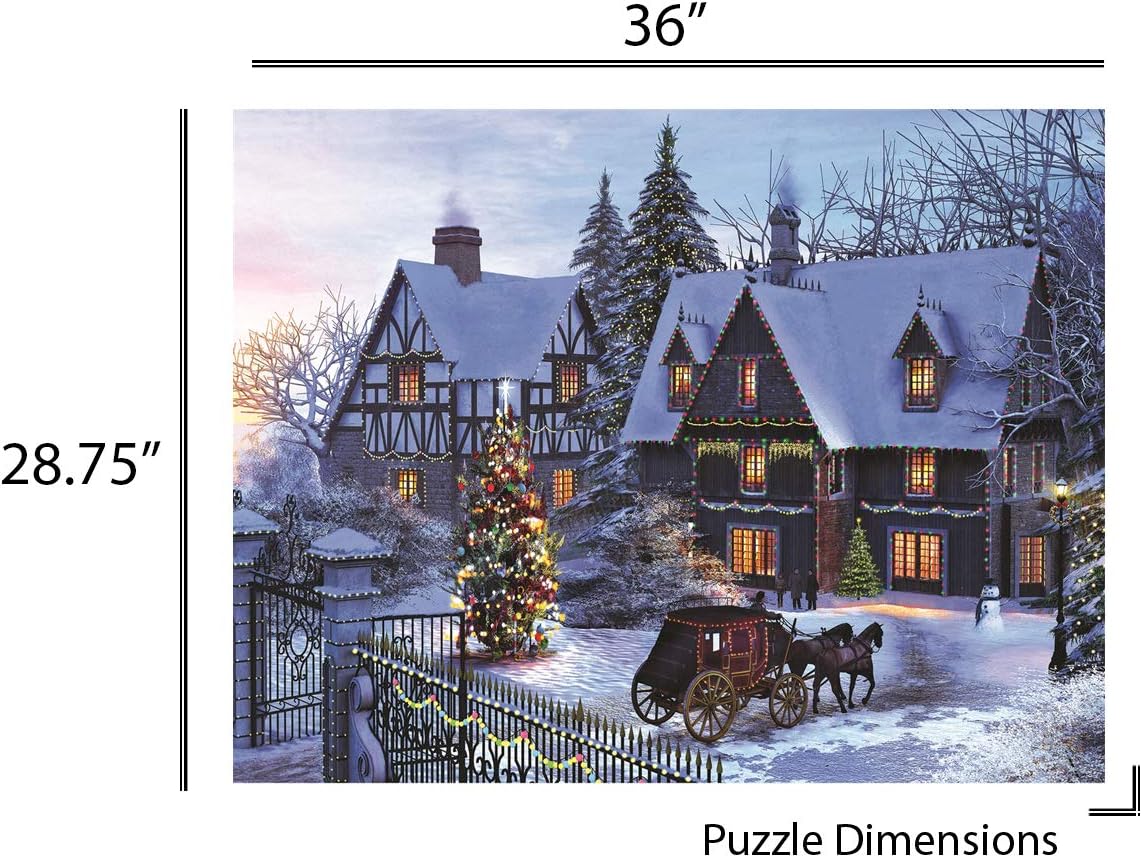 Springbok's 1500 Piece Jigsaw Puzzle Home for Christmas - Made in USA